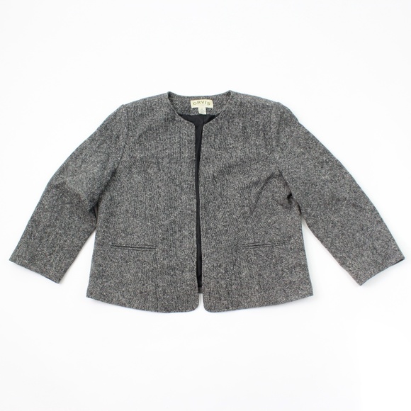 VINTAGE Orvis Women's Open Front Blazer Jacket 100